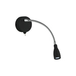 Flexy Wall Light - Matt Black Metal