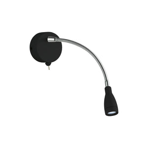 Flexy Wall Light - Matt Black Metal