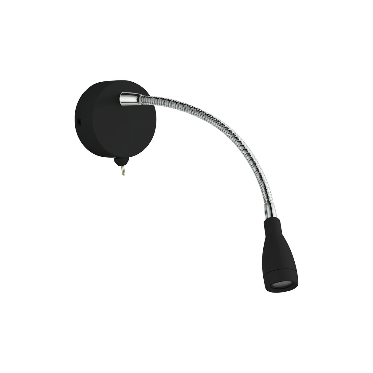 Searchlight Electric Flexy Wall Light - Matt Black Metal 9917BK