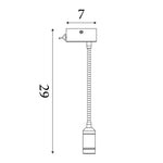 Searchlight Electric Flexy LED Adjustable Wall Light -Satin Brass 9917SB