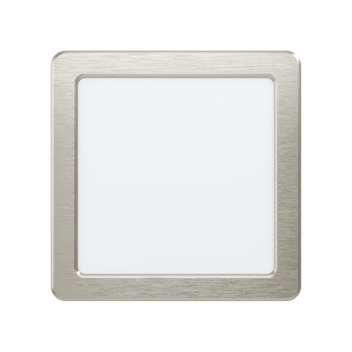 Eglo EU Fueva 5 LED Square Satin Nickel Steel Recessed Light, 16.6cm, 4000K