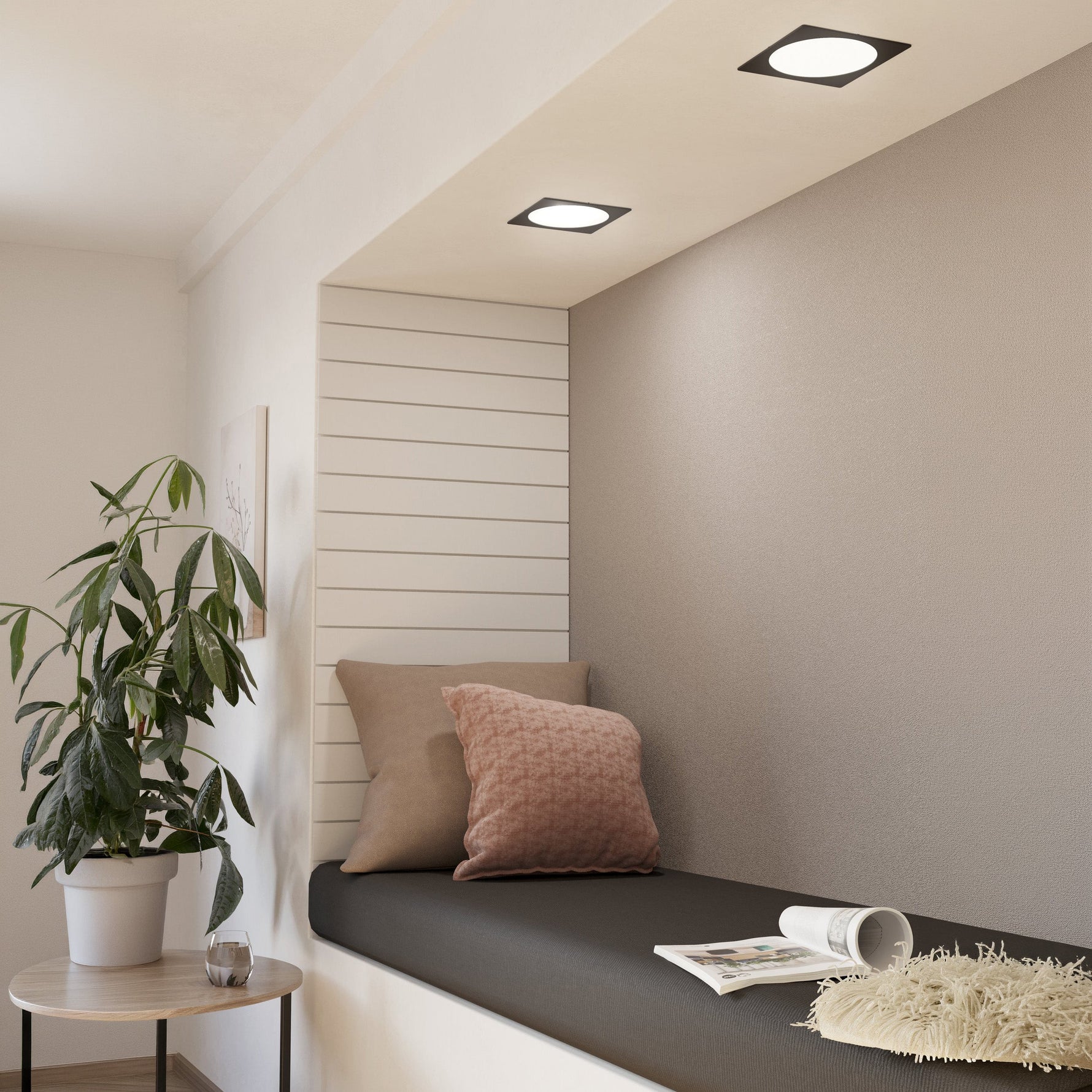 Eglo EU Fueva 5 LED Round Chrome Steel Recessed Light, 16.6cm product image - Endon Lighting from First Light Direct with great prices and fast UK delivery