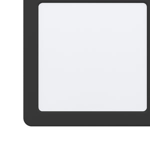 Eglo EU Fueva 5 LED Square Black Steel Recessed Light, 16.6cm, 4000K