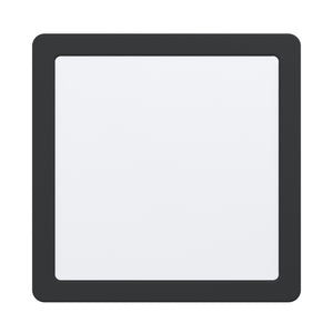 Eglo EU FUEVA?5 LED Recessed Light – Black Steel, Neutral White, Square Ceiling Downlight, Indoor Lighting