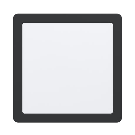 Eglo EU FUEVA?5 LED Recessed Light – Black Steel, Neutral White, Square Ceiling Downlight, Indoor Lighting