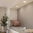 Eglo EU Fueva 5 LED Round White Steel Recessed Light, 16.6cm
