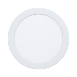Eglo EU Fueva 5 LED Round White Steel Recessed Light, 16.6cm