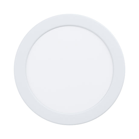 Eglo EU Fueva 5 LED Round White Steel Recessed Light, 16.6cm