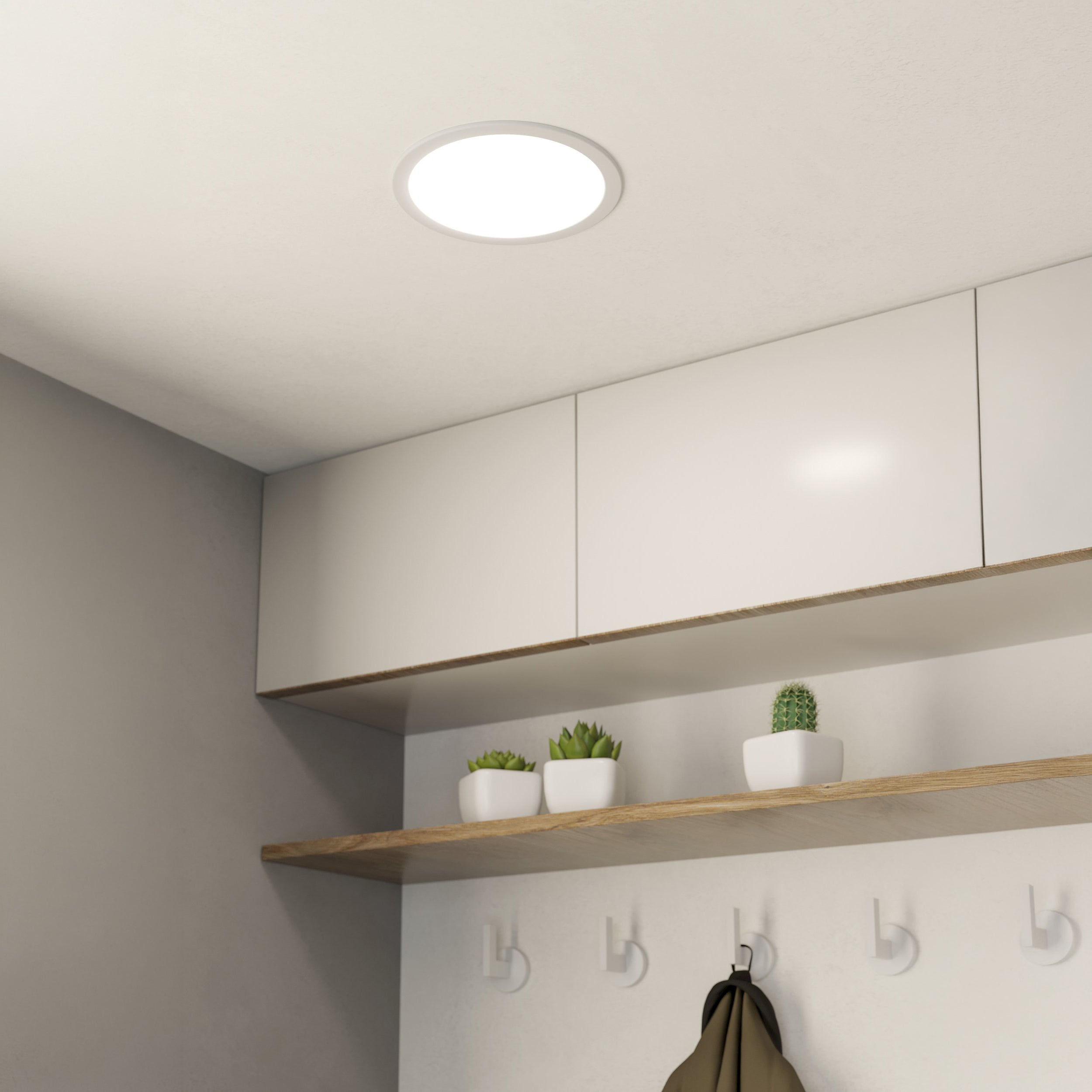 Eglo EU Macchioni LED Round White Crystal?Effect Design Indoor Wall Light