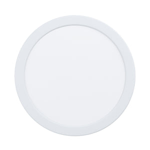 Eglo EU FUEVA?5 LED Recessed Light – White Steel, Warm White, Dimmable, Indoor Ceiling Downlight