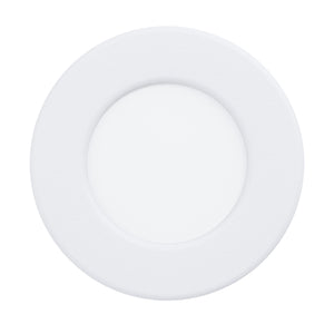 Eglo EU Fueva 5 White LED Bathroom Round Recessed Light, 8.6cm, 3000K
