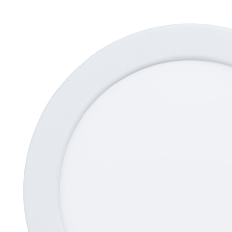 Eglo EU Fueva 5 LED Round White Steel Bathroom Recessed Light, 16.6cm