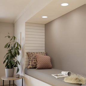 Eglo EU Fueva 5 LED Round White Steel Bathroom Recessed Light, 16.6cm, 4000K