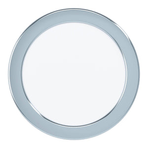 Eglo EU Fueva 5 Chrome Steel Recessed LED Ceiling Light - (IP44) Neutral White (D) 16.6cm