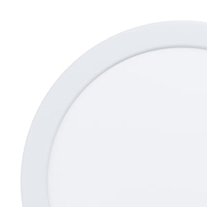 Eglo EU Fueva 5 LED Round White Steel Surface-Mounted Light, 16cm, 3000K