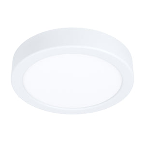 Eglo EU Fueva 5 LED Round White Steel Surface-Mounted Light, 16cm, 3000K