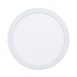 Eglo EU FUEVA?5 LED Surface?Mounted Light – White Steel, Warm White, Ultra?Slim Ceiling Light, Indoor Lighting
