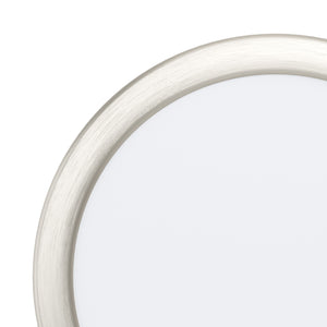 Eglo EU Fueva 5 LED Round Satin Nickel Steel Surface-Mounted Light, 16cm, 3000K