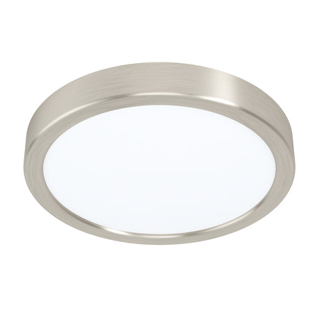 Eglo EU FUEVA?5 LED Surface?Mounted Light – Satin Nickel Steel, Warm White, Round Ceiling Light, Indoor Lighting
