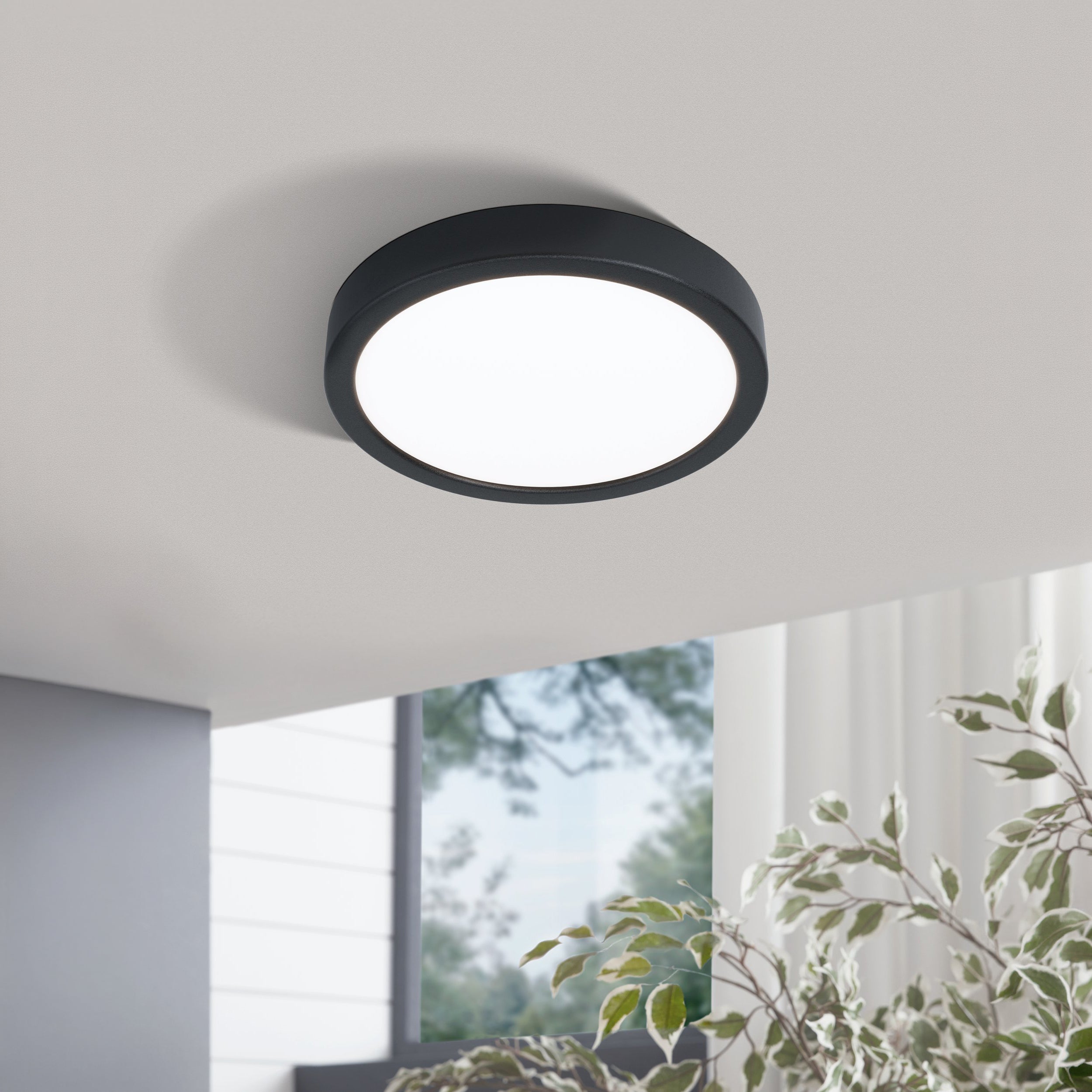 Eglo EU RIGA Outdoor Wall Light – Stainless Steel, Up & Down GU10 LED, Warm White, IP44 Exterior Lighting