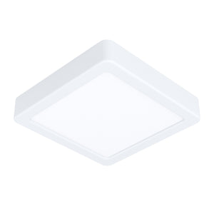 Eglo EU Fueva 5 LED Square White Steel Surface-Mounted Light, 16cm, 3000K