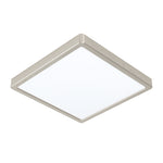 Eglo EU FUEVA?5 Surface?Mounted LED Ceiling Light – Satin Nickel Steel, Square, Warm White, Indoor Lighting product image - Endon Lighting from First Light Direct with great prices and fast UK delivery
