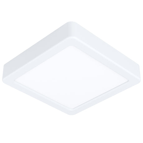 Eglo EU Fueva 5 LED Square White Steel Surface-Mounted Light, 16cm, 4000K