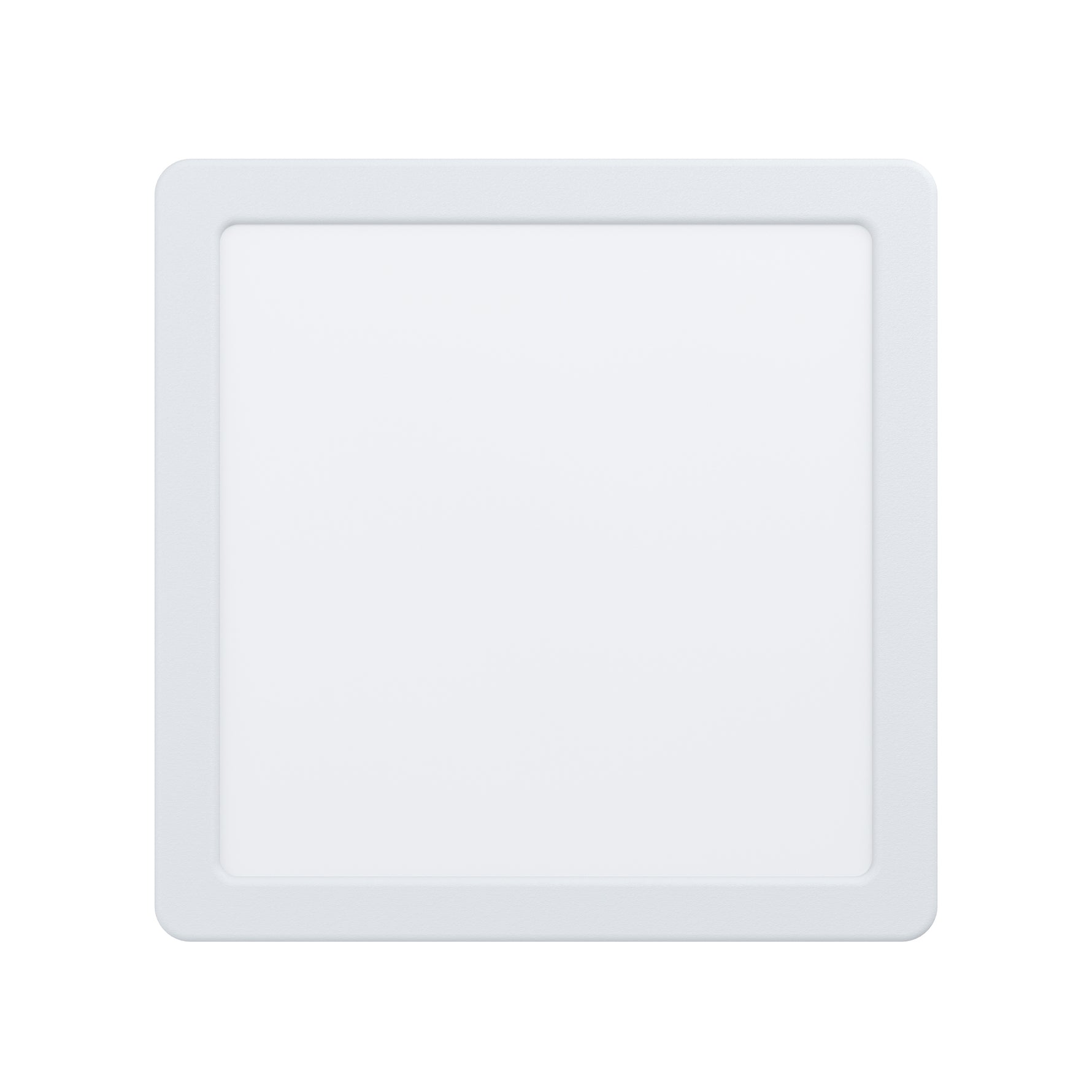Eglo EU FUEVA?5 LED Surface?Mounted Light – White Steel, Neutral White, Square Ultra?Slim Ceiling Light, Indoor Lighting product image - Endon Lighting from First Light Direct with great prices and fast UK delivery