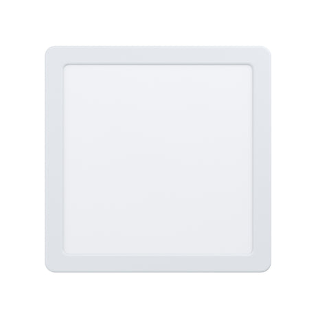 Eglo EU FUEVA?5 LED Surface?Mounted Light – White Steel, Neutral White, Square Ultra?Slim Ceiling Light, Indoor Lighting