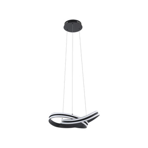 Eglo EU CORREDERA LED Pendant Light – Black Finish, Integrated LED, Warm White 3000K, 500mm Indoor Pendant Light