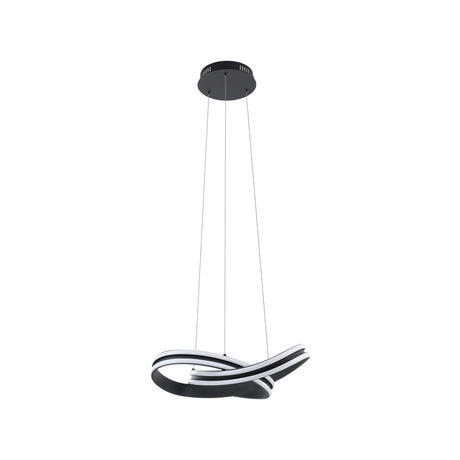 Eglo EU CORREDERA LED Pendant Light – Black Finish, Integrated LED, Warm White 3000K, 500mm Indoor Pendant Light