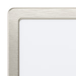 Eglo EU Fueva 5 LED Square Satin Nickel Steel Surface-Mounted Light, 16cm, 4000K product image - Endon Lighting from First Light Direct with great prices and fast UK delivery