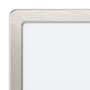 Eglo EU Fueva 5 LED Square Satin Nickel Steel Surface-Mounted Light, 16cm, 4000K