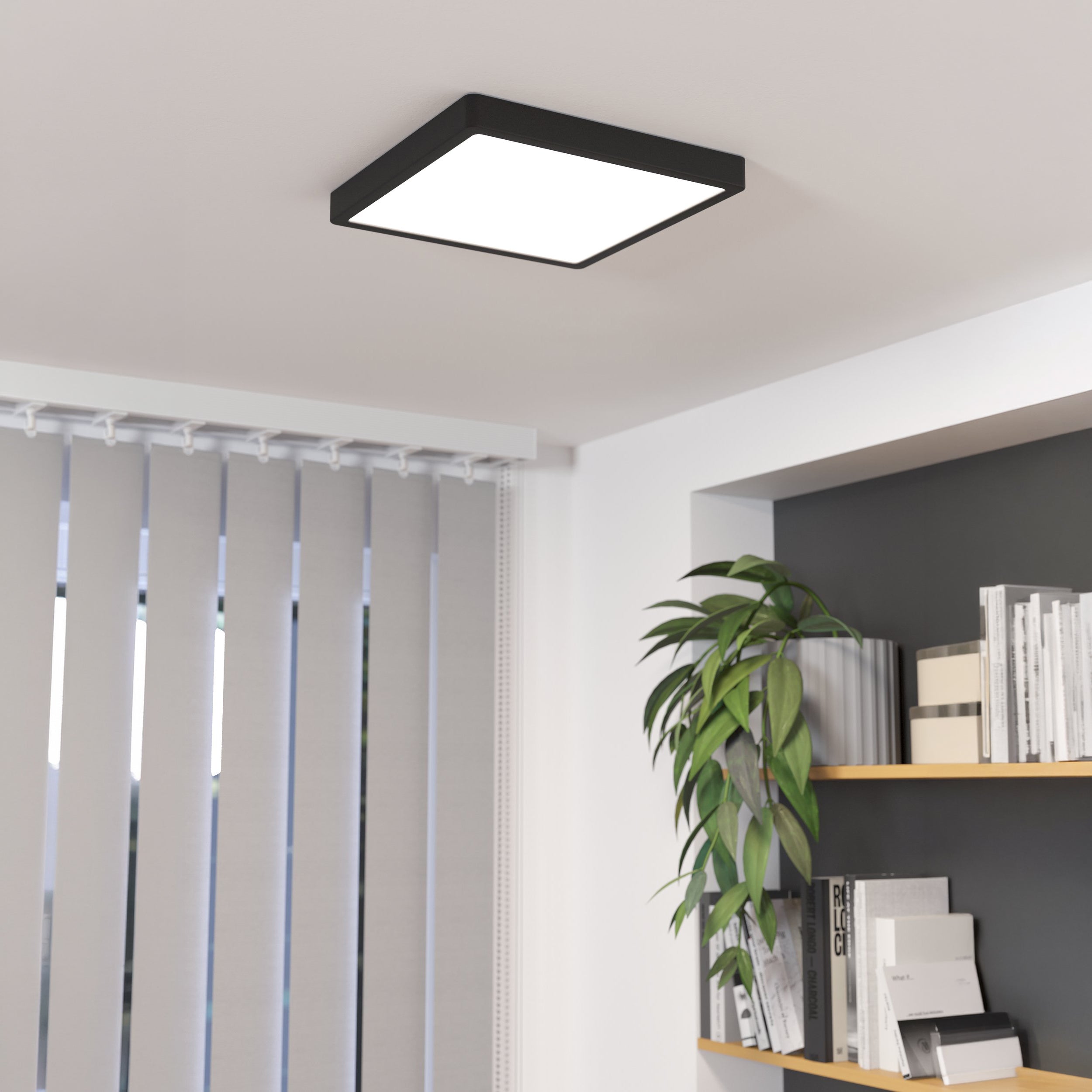 Eglo EU FUEVA?5 Surface?Mounted LED Ceiling Light – White Steel, Round, Dimmable Warm White, Indoor Lighting product image - Endon Lighting from First Light Direct with great prices and fast UK delivery