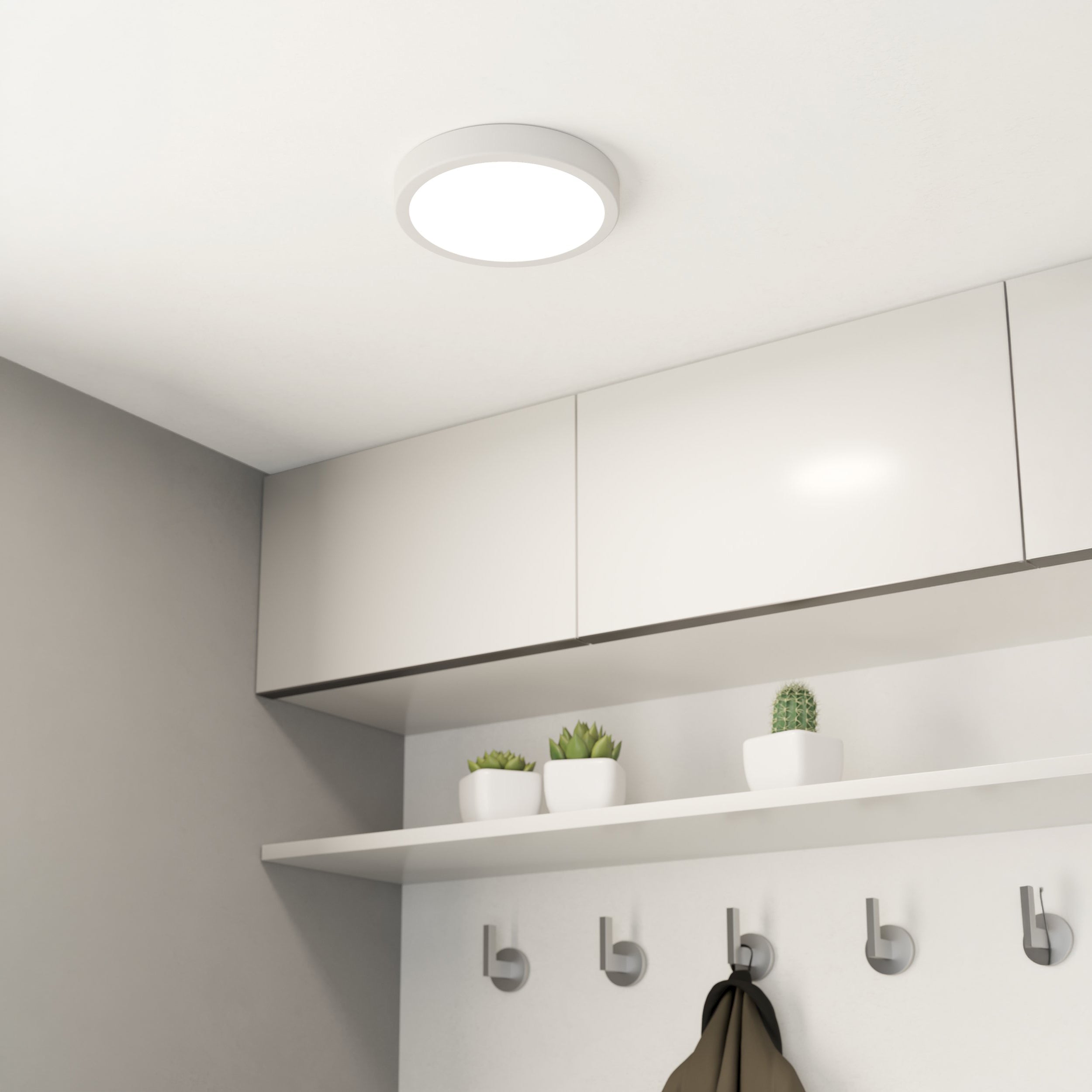 Eglo EU FUEVA?5 LED Surface?Mounted Light – Black Steel, Warm White, Dimmable Round Ceiling Light, Indoor Lighting product image - Endon Lighting from First Light Direct with great prices and fast UK delivery