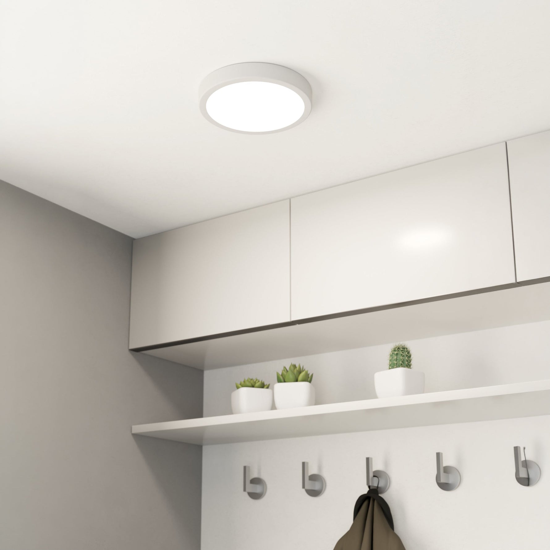 Eglo EU FUEVA?5 LED Surface?Mounted Light – Black Steel, Warm White, Dimmable Round Ceiling Light, Indoor Lighting product image - Endon Lighting from First Light Direct with great prices and fast UK delivery