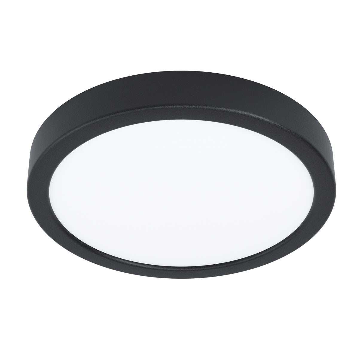 Eglo EU FUEVA?5 LED Surface?Mounted Light – Black Steel, Warm White, Dimmable Round Ceiling Light, Indoor Lighting