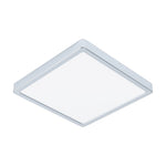 Eglo EU FUEVA?5 Bathroom LED Ceiling Light – Chrome Steel, Square, Warm White, Indoor Lighting
