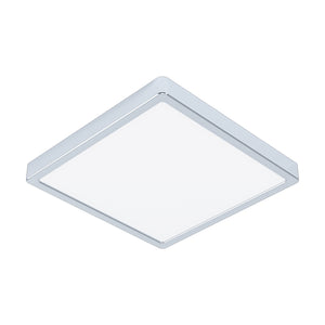 Eglo EU FUEVA?5 Bathroom LED Ceiling Light – Chrome Steel, Square, Warm White, Indoor Lighting