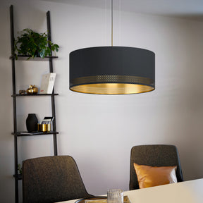 Eglo EU Esteperra Decorative Black/Gold Single Pendant