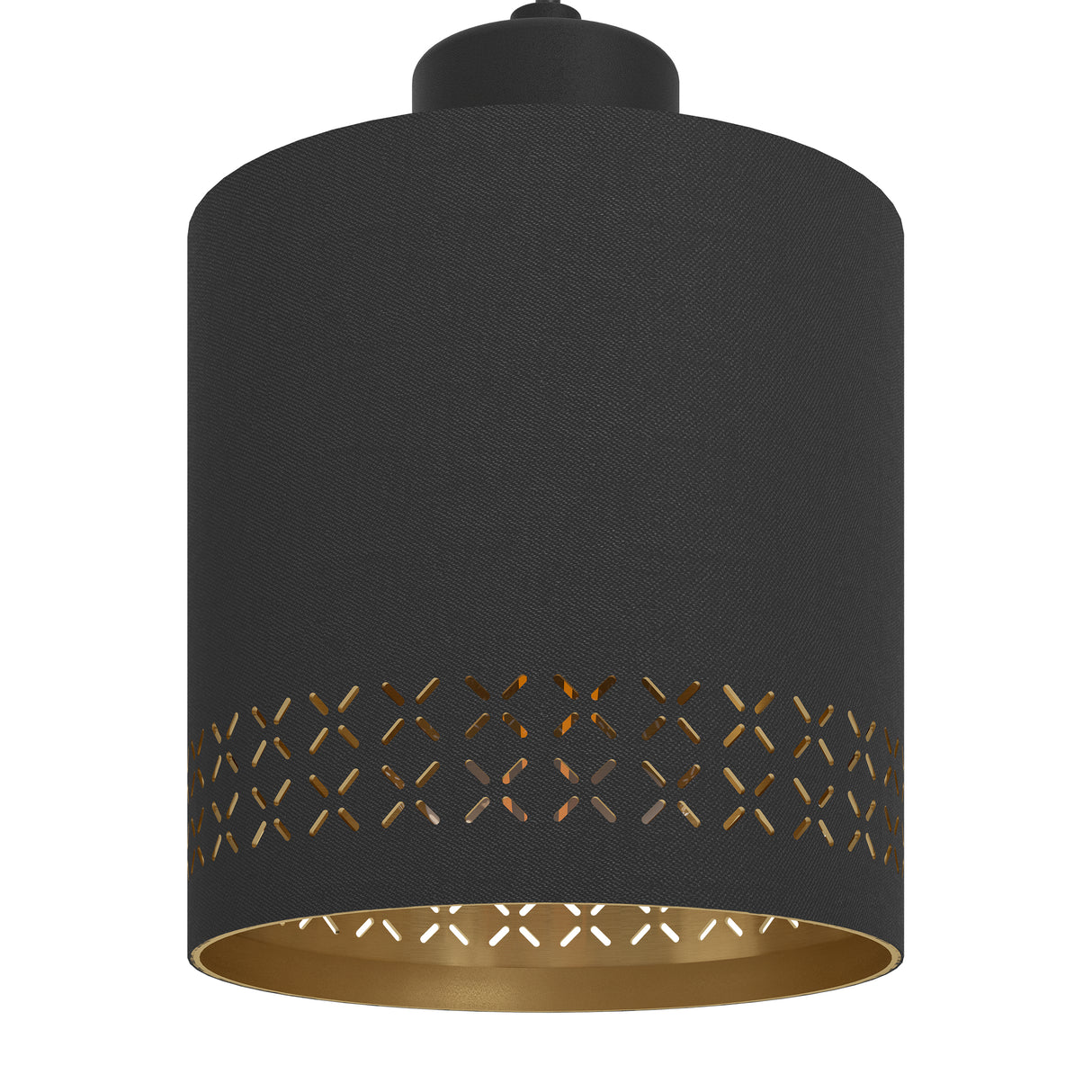 Eglo EU Esteperra 4-Light Black And Gold Cut-Out Single Pendant
