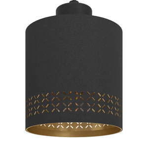 Eglo EU Esteperra 4-Light Black And Gold Cut-Out Single Pendant