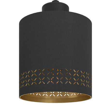 Eglo EU Esteperra 4-Light Black And Gold Cut-Out Single Pendant
