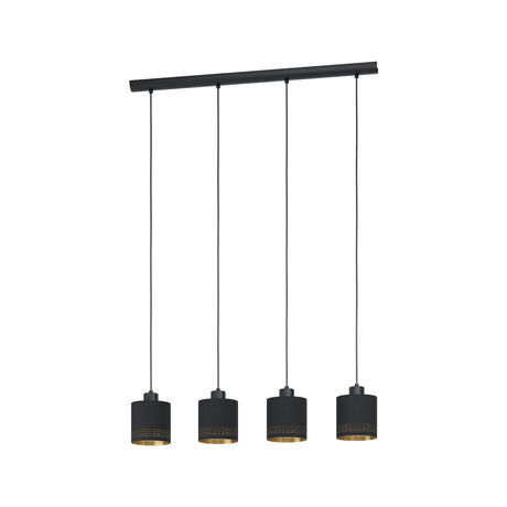 Eglo EU Esteperra 4-Light Black And Gold Cut-Out Single Pendant