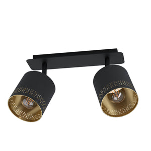 Eglo EU Esteperra Decorative Black/Gold 2-Light Spotlight