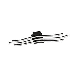 Eglo EU Roncade 1 Steel & Aluminium Black LED Contemporary Wall Ceiling Light