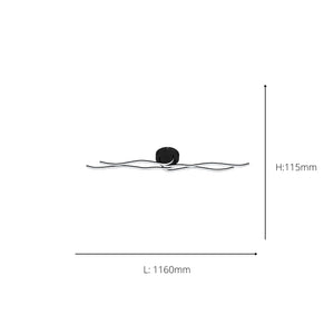 Eglo EU Roncade 1 Steel & Aluminium Black LED Contemporary Wall Light