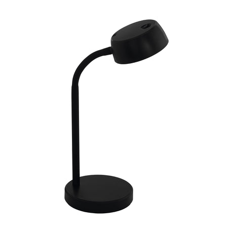 Eglo EU CABALES LED Table Lamp – Black Plastic, Warm White, Modern Indoor Lighting