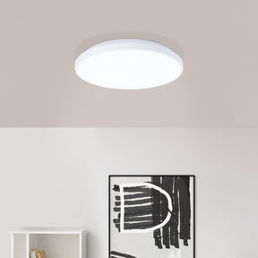 Eglo EU Crespillo White Plastic LED Ceiling Light, 24cm