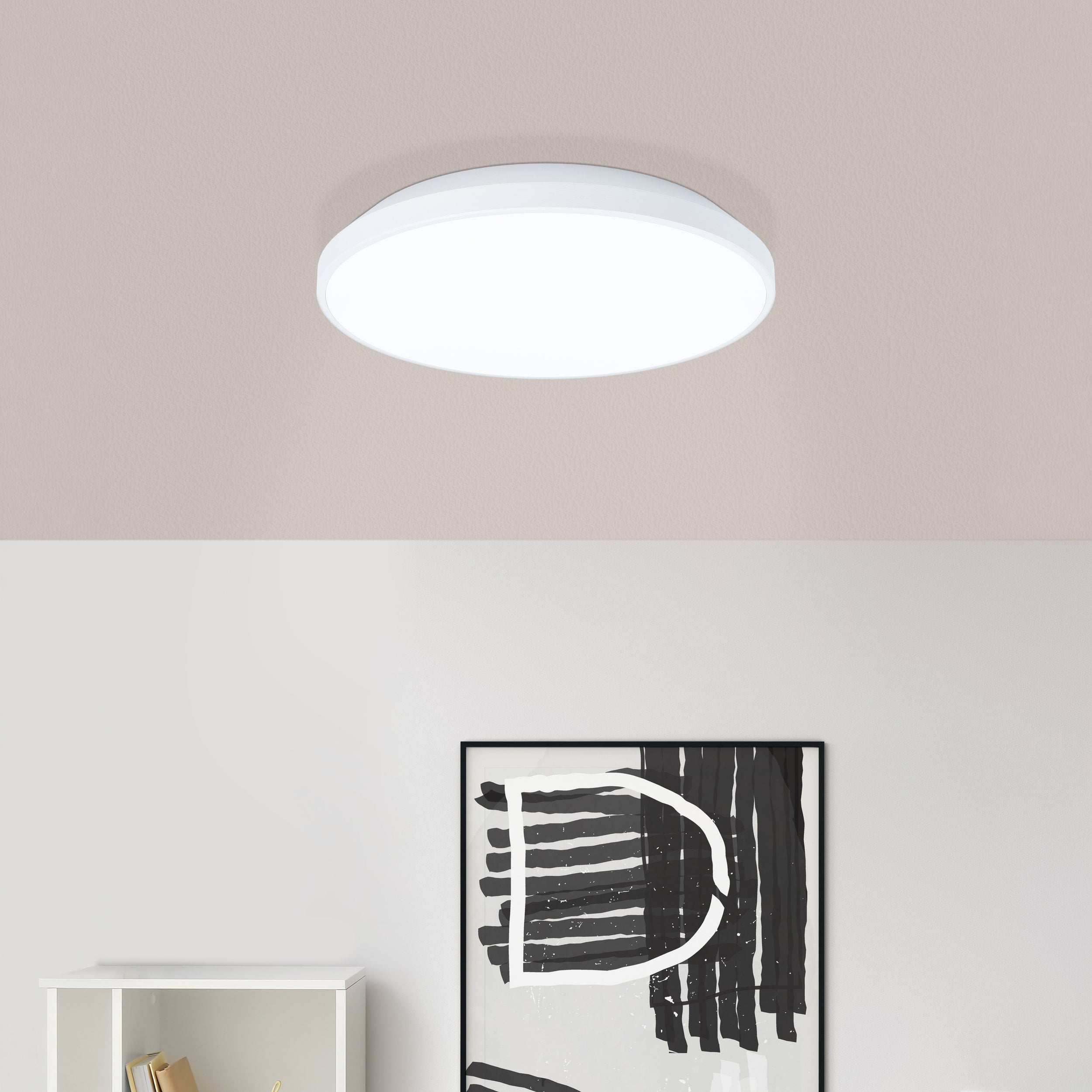 Eglo EU Fueva 6 Satin Nickel LED Square Recessed Ceiling Light, 21.6cm product image - Endon Lighting from First Light Direct with great prices and fast UK delivery